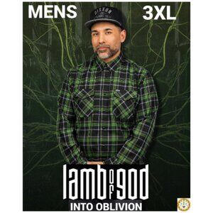 DIXXON x LAMB OF GOD 2026 INTO OBLIVION Collab Flannel Shirt - Men's 3XL